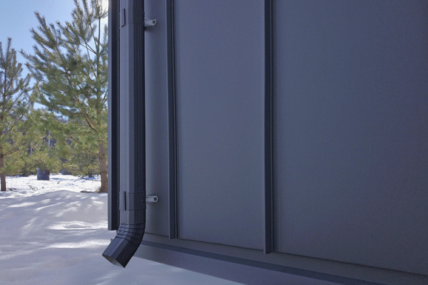 Заглушка левая Vortex Matt, Ø 126 мм, RAL 9005