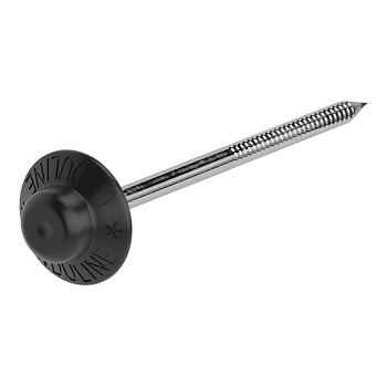 Гвозди с литыми шляпками ондулин, 75 х 3.1 мм цвет: черный