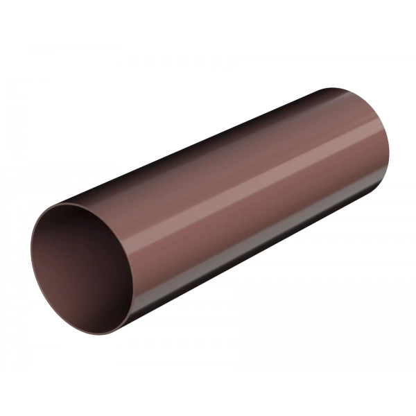 Труба водосточная, Технониколь, оптима Ø80 мм, L=2000 мм, цвет: коричневый