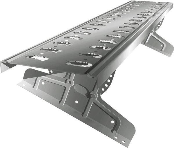 Мостик кровельный для фальцевой кровли Optima L=1250 мм, RAL 7005