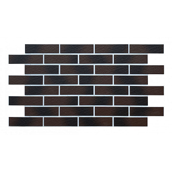 Термопанель рядовая Европа с плиткой Keramin, 1020х600 мм, 40 мм ППС, рельефный, цвет: Амстердам Шейд