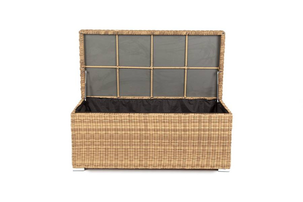 Сундук водонепроницаемый из искусственного ротанга, Порту цвет: соломенный