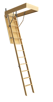 Чердачная лестница Docke Дерево, Dacha, 60х120х280 см