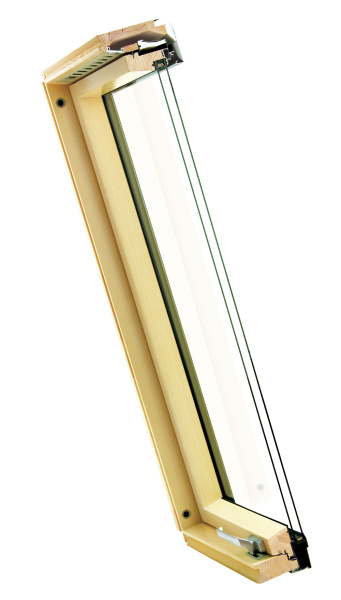 Мансардное окно Fakro, 114х140 см FTP-V U3, Дерево, однокамерный стеклопакет с вентклапаном