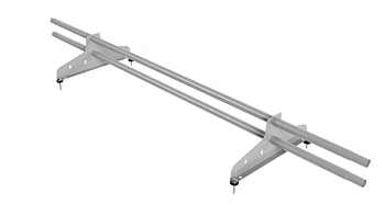 Снегозадержатель универсальный NewLine L=1500 мм, 2 опоры, 2 трубы круг Ø25 мм RAL 7004