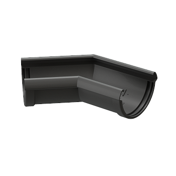 Угол желоба универсальный 90°, Docke Lux, Ø140 мм, цвет: графит