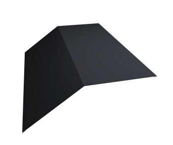 GL Планка конька плоского, 190х190 мм 0.5 мм, Satin Matt, RAL 7024, L=2000 мм