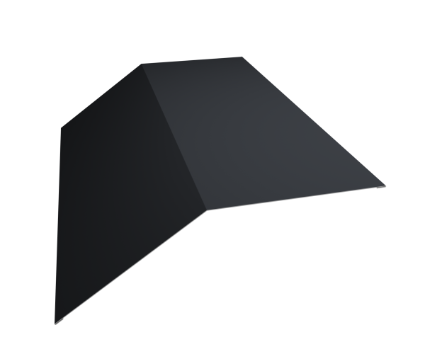 GL Планка конька плоского, 190х190 мм 0.5 мм, Satin Matt, RAL 7024, L=2000 мм