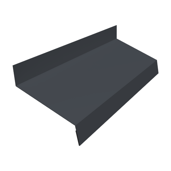 Отлив простой GL, 50 мм 0.45 мм, Drap TR, RAL 7024, L=3000 мм