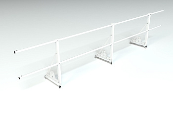 Ограждение кровельное, универсальное Roofsystems Econom Smart, H=600 мм RAL 9003, L=3000 мм
