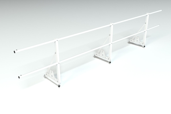 Ограждение кровельное, универсальное Roofsystems Econom Smart, H=600 мм RAL 9003, L=3000 мм