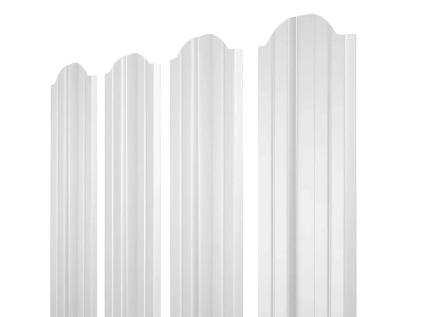 ММТ Штакетник М-образный, фигурный, 110 мм 0.42 мм, PE-double, RAL 9003