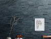 Сланец, 3D панель из камня, 350х180 мм, Modern Black Matt