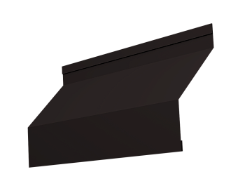 Ламель для забора жалюзи, Milan, с пленкой 0.45 мм, PE-Double, RAL 9005