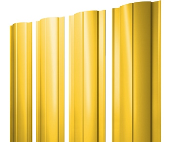 GL Штакетник Twin с прямым резом 0.45 мм, PE, RAL 1018