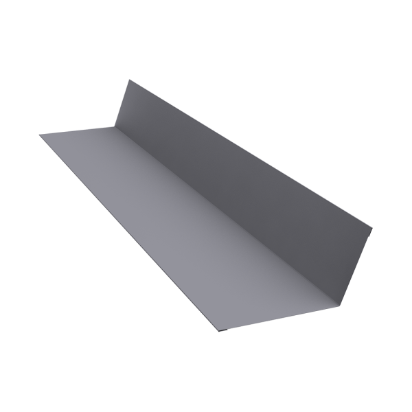 GL Планка примыкания, 90х140 мм 0.5 мм, Satin, RAL 7004, L=2000 мм