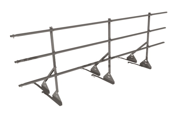 Ограждение кровельное для натуральной черепицы Roofsystems Prestige натур, H=900 мм RAL 7004, L=3000 мм