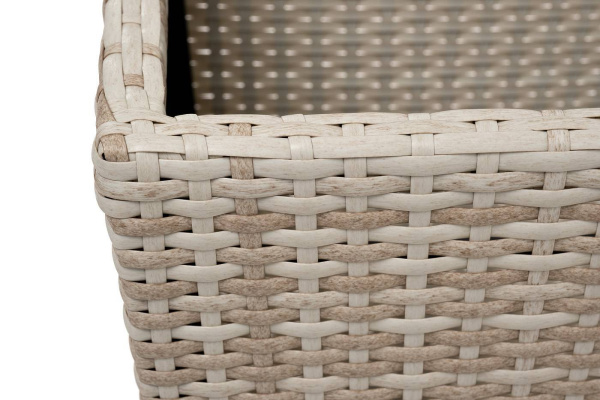 Кашпо для цветов Капучино, плетеное из искусственного ротанга цвет: бежевый