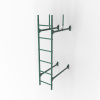 Лестница стеновая, универсальная Roofsystems Prestige 600, L= 1200 мм RAL 6005