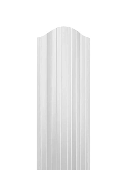 ММТ Штакетник П-образный, фигурный, 110 мм 0.42 мм, PE-double, RAL 9003