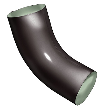 Колено трубы 60° Grand Line Ø 90 мм PE, RR 32