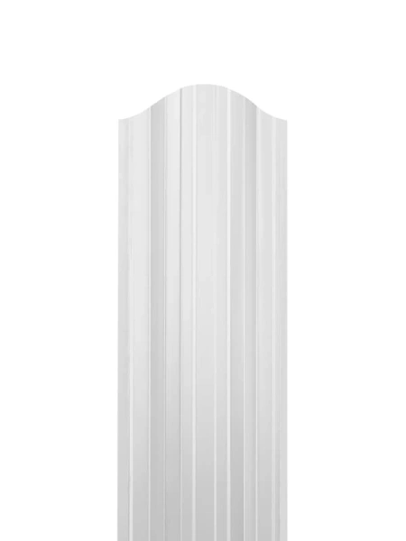 ММТ Штакетник П-образный, фигурный, 110 мм 0.42 мм, PE-double, RAL 9003