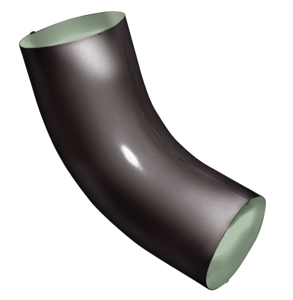 Колено трубы 60° Grand Line Ø 90 мм PE, RR 32