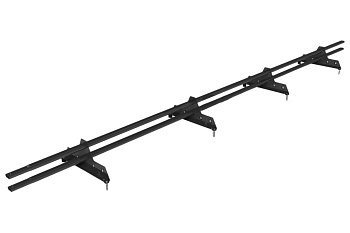 Снегозадержатель универсальный Roofsystems Econom Next 4 опоры, 2 трубы, круг Ø25 мм, L=3000 мм, RAL 7024