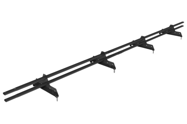 Снегозадержатель универсальный Roofsystems Econom Next 4 опоры, 2 трубы, круг Ø25 мм, L=3000 мм, RAL 7024