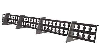 Снегозадержатель решетчатый для натуральной черепицы Borge L=2500 мм, 4 опоры, 1 полотно RR 32