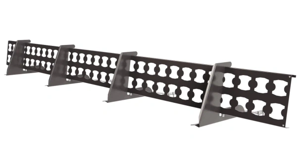 Снегозадержатель решетчатый для натуральной черепицы Borge L=2500 мм, 4 опоры, 1 полотно RR 32