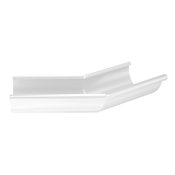 Угол желоба внешний 135° Aquasystem Премиум Ø125 мм, PU, RAL 9003