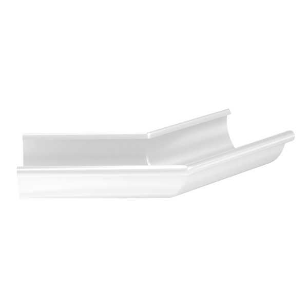 Угол желоба внешний 135° Aquasystem Премиум Ø125 мм, PU, RAL 9003