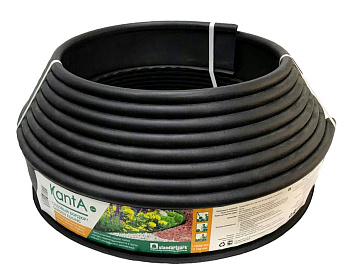 Садовый бордюр Kanta, Standartpark, H=100 мм, 160 м, черный