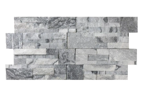 Мрамор, 3D панель из камня, 350х180 мм, Modern Cloudy Grey