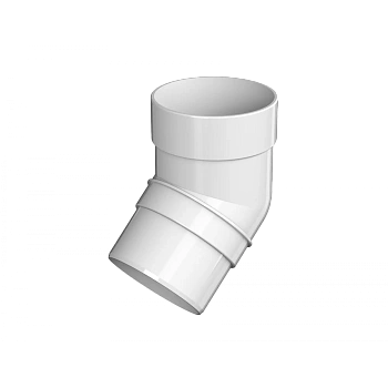 Колено трубы 135°, Технониколь, оптима Ø 80 мм, цвет: белый