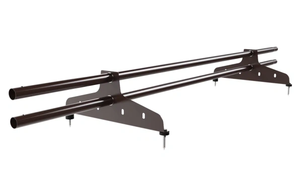 Снегозадержатель универсальный NewLine L=1500 мм, 2 опоры, 2 трубы круг Ø25 мм RAL 8017