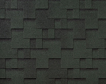 Битумная черепица RoofShield, Фемили Eco Lite, модерн цвет: зеленый с оттенением, 3 м² / уп.