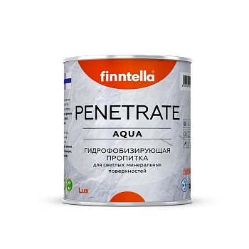 Пропитка Finntella, Penetrate Aqua, гидрофобизирующая для светлых минер. поверхностей, уп. 0.9 л колеровка
