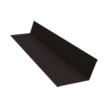 GL Планка примыкания, 90х140 мм 0.5 мм, Rooftop бархат, RAL 9005, L=2000 мм