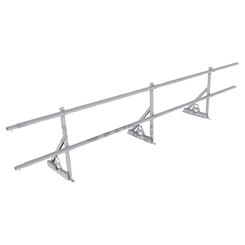 Ограждение кровельное для фальцевой кровли Roofsystems Prestige Next фальц, H=600 мм zinc, L=3000 мм