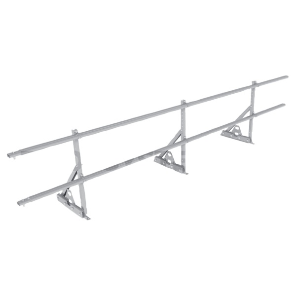 Ограждение кровельное для фальцевой кровли Roofsystems Prestige Next фальц, H=600 мм zinc, L=3000 мм