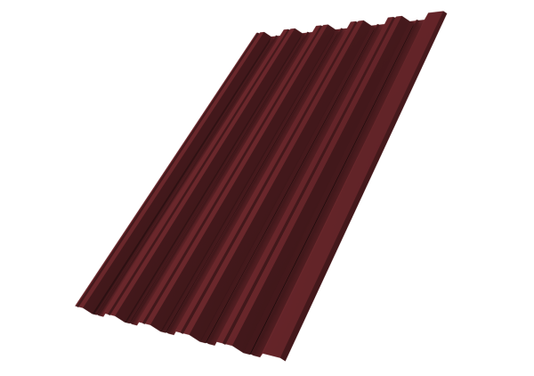 Профилированный лист GL HC35 R, 0.45 мм, Drap TX, RAL 3005