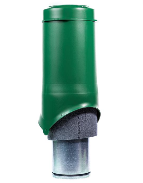 Вентиляционный выход Krovent Pipe-VT IS 125/500 мм зеленый