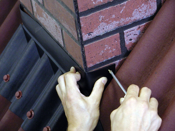 Фартук покрывающий Черепица Ондулин, черный