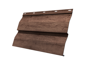 Металический сайдинг Grand Line, корабельная доска 0.45 мм, Print Premium, Almond Wood Fresh