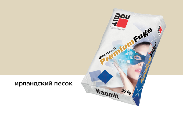 Затирка для швов Baumacol PremiumFuge, 25 кг цвет: ирландский песок