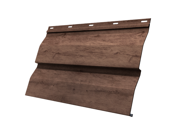 Металический сайдинг Grand Line, корабельная доска 0.45 мм, Print Premium, Almond Wood Fresh