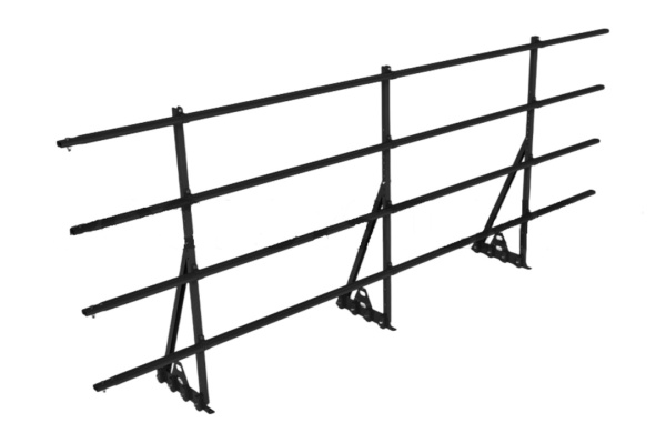 Ограждение кровельное для фальцевой кровли Roofsystems Prestige Master фальц, H=1200 мм RAL 9005, L=3000 мм