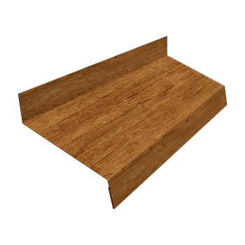 Отлив простой GL, 50 мм 0.45 мм, Print-double Elite, Golden Wood, L=3000 мм